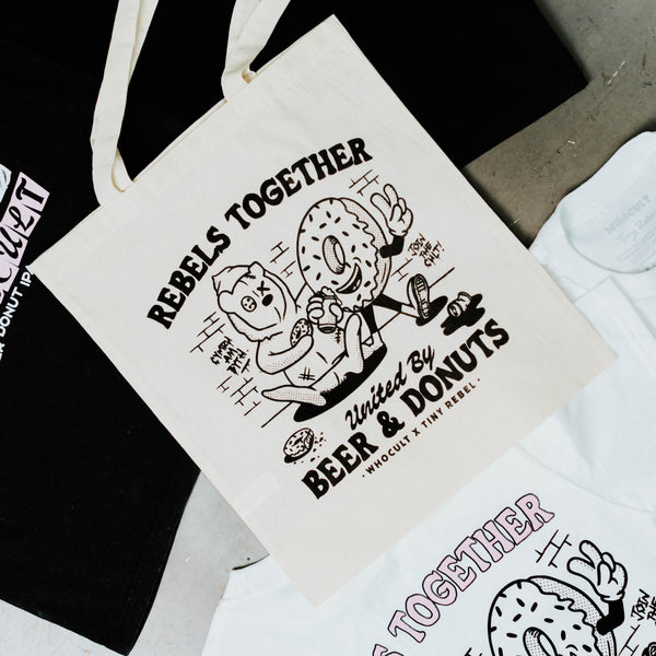 WHOCULT x TINY REBEL TOTE BAG
