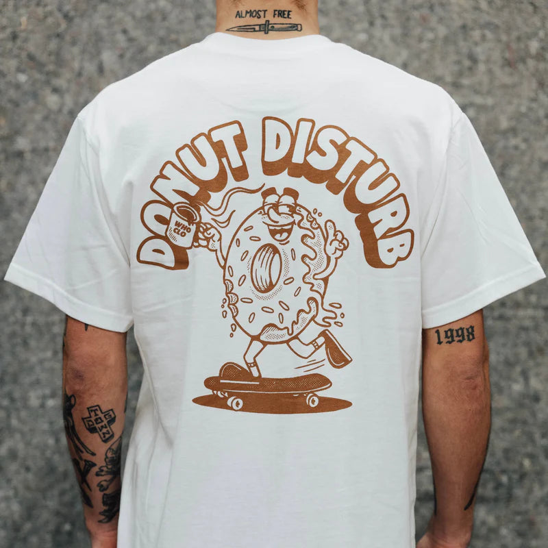 DONUT DISTURB T-SHIRT - WHITE