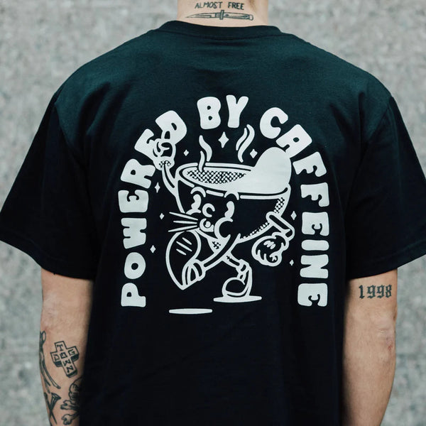 POWERED BY CAFFEINE - BLACK