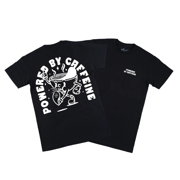 POWERED BY CAFFEINE - BLACK